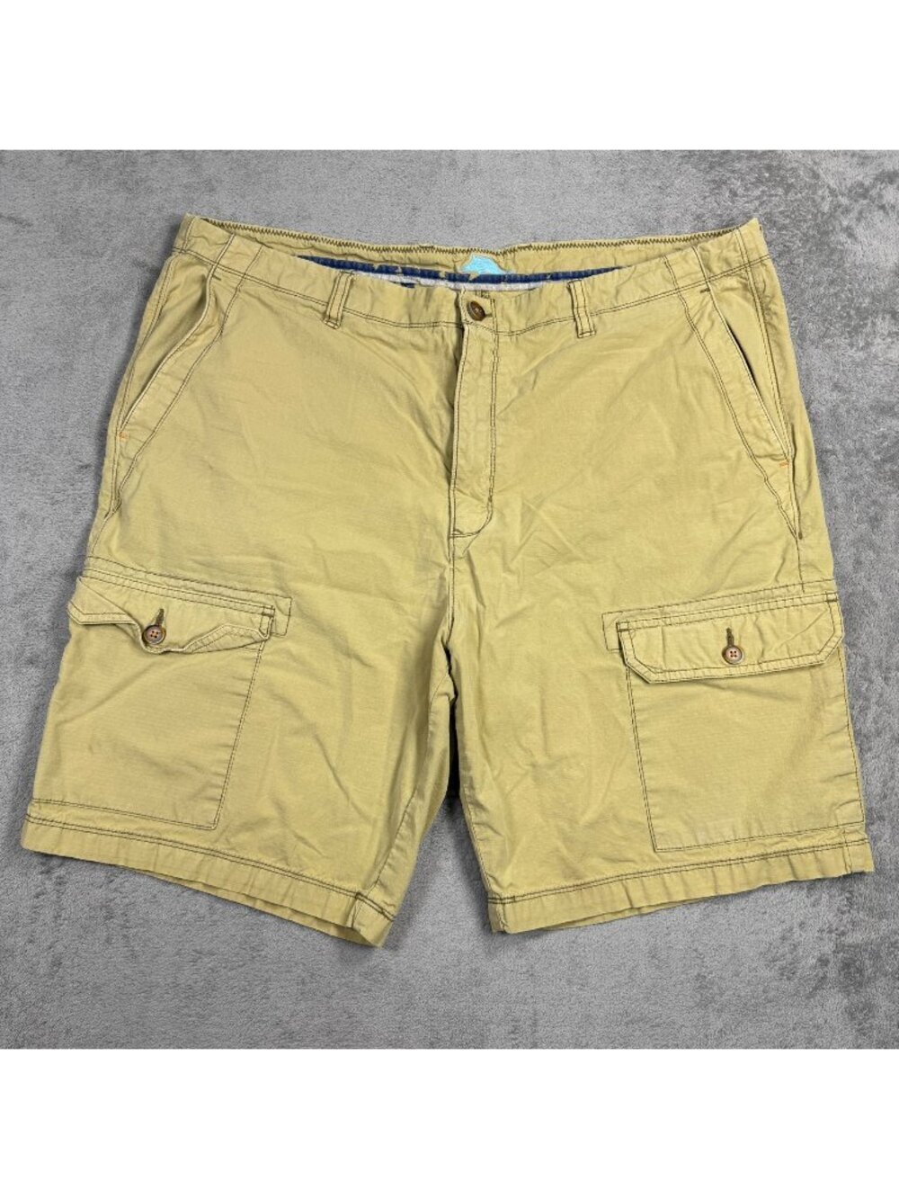 Y2K Tommy Bahama Tan Cargo Shorts Mens 40 Grunge Skater Gorpcore Summer Preppy